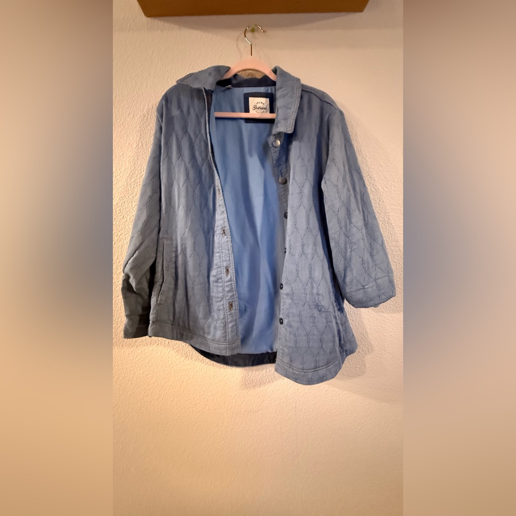 Jachs Light Blue Quilted Jean Jacket Jachs Light Blue Quilted Jean Jacket